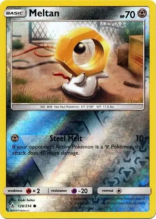 Unbroken Bonds Meltan #128/214 reverse holo